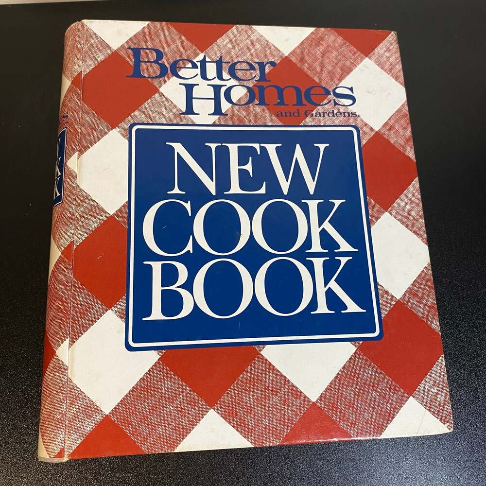 Vintage Better Homes and Gardens New Cook Book 1989 Red Plaid Binder